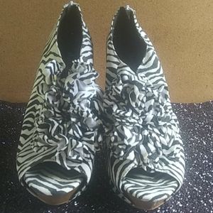 Zebra Striped Heels
